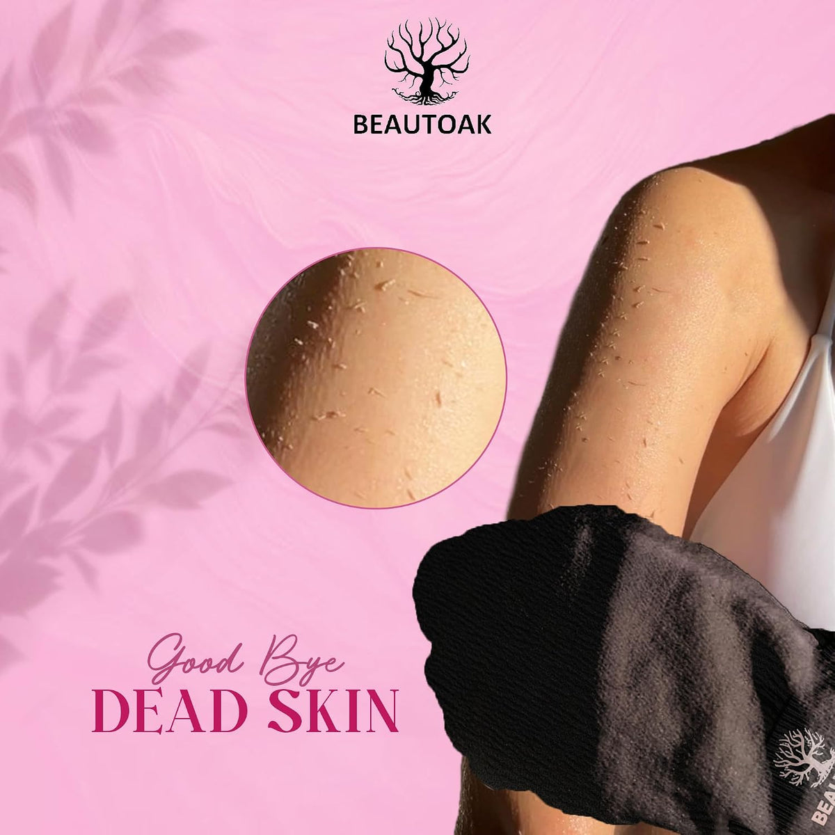 Antimicrobial Korean Exfoliating Mitt, Dead Skin Remover, 1 Pack