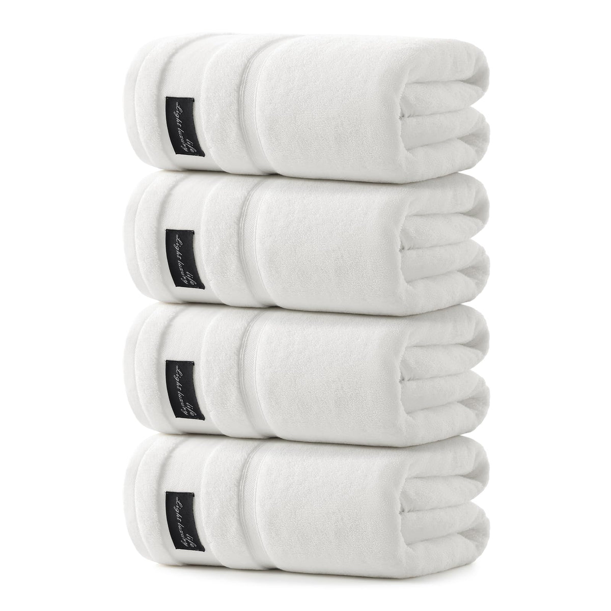 REDKISS 2 Pack Bath Towels Large 32x63 Inches, Heavyweight 760G - Dark Gray