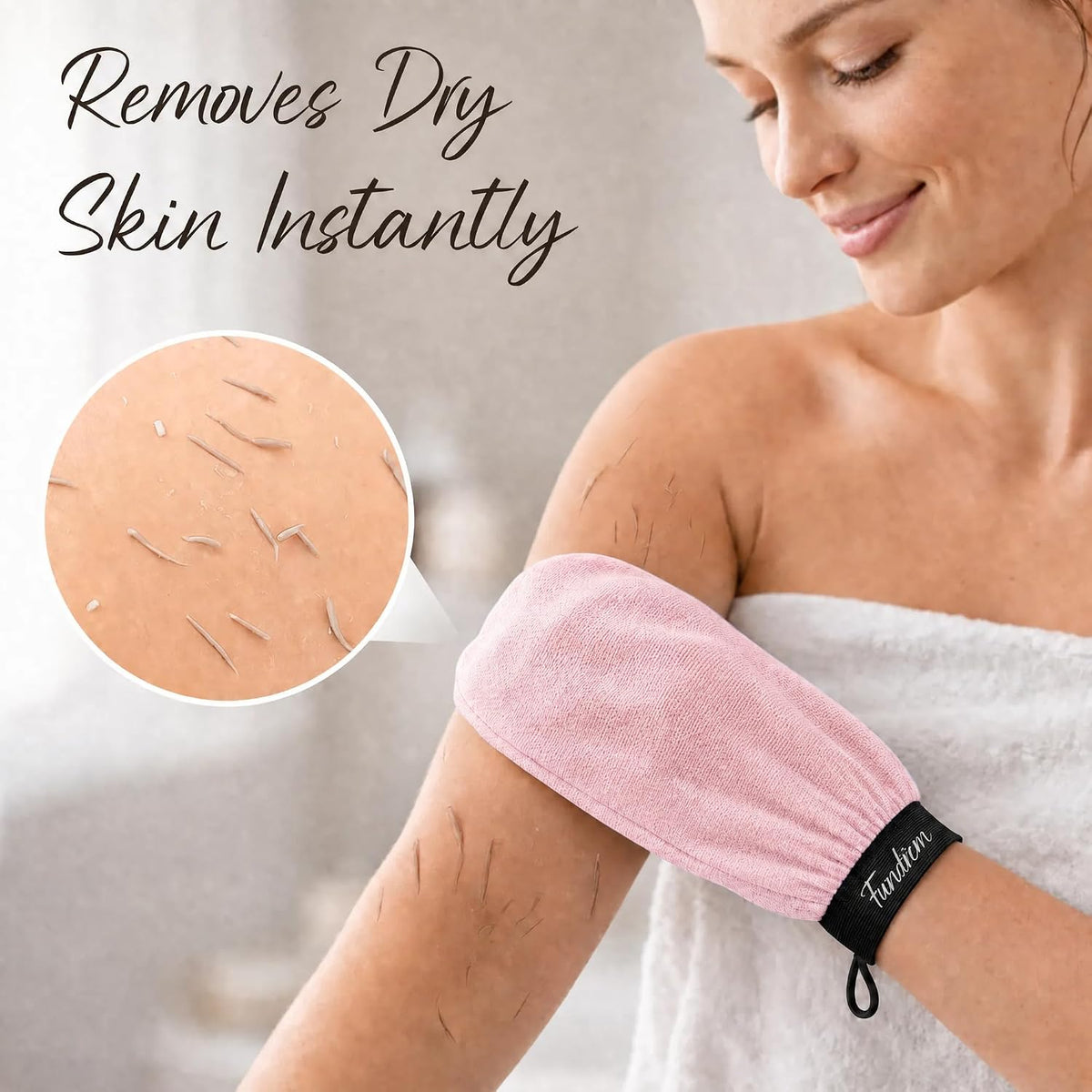 Exfoliating Glove 2 Pack, Korean Exfoliating Mitt, Body Scrubber Exfoliator