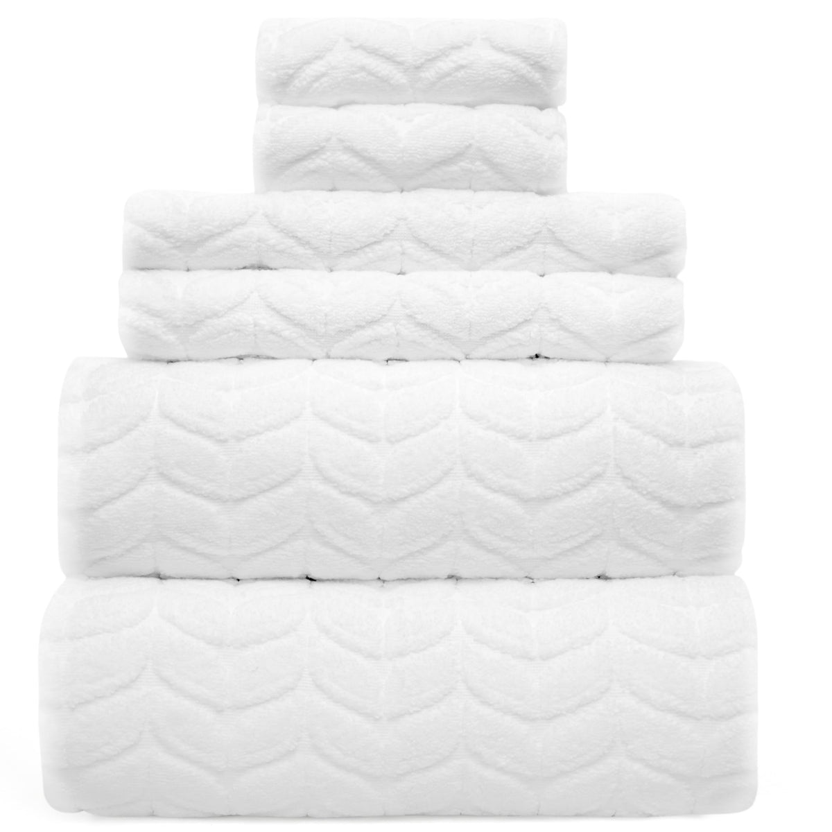 Luxury 100% Cotton Decorative Bath Towel Set, Ultra Soft - Eucalyptus Green