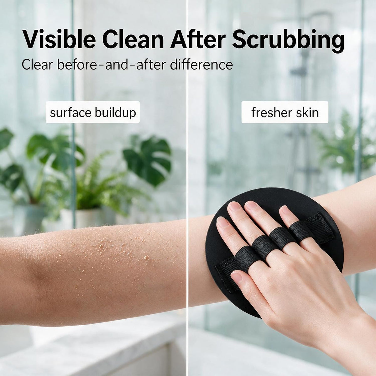 Exfoliating Glove, 4 Pack Exfoliating Gloves for Shower, 2026 Upgraded Soft Back Scrubber for Shower, Exfoliating Body Scrubber Gentle Deep Cleansing Bath and Shower Tool