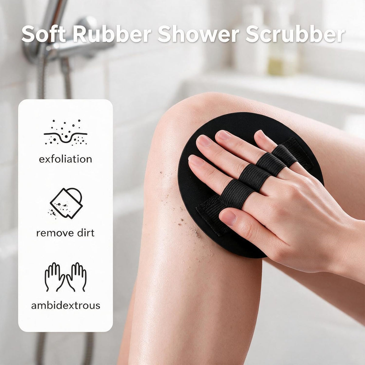 Exfoliating Glove, 4 Pack Exfoliating Gloves for Shower, 2026 Upgraded Soft Back Scrubber for Shower, Exfoliating Body Scrubber Gentle Deep Cleansing Bath and Shower Tool