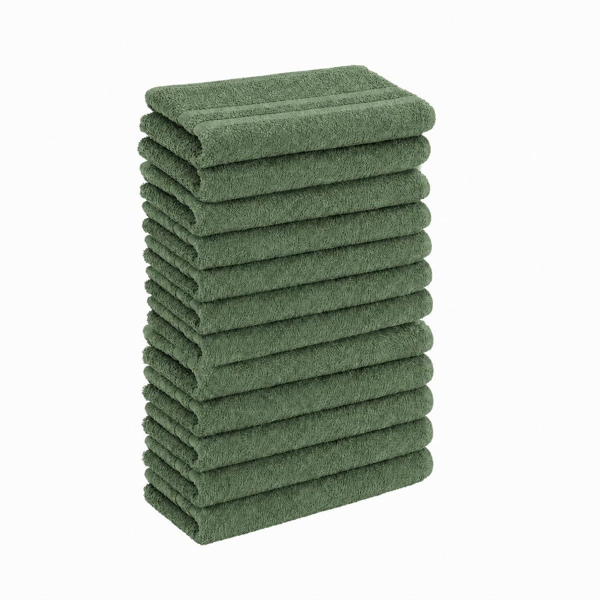 12 Pack White 100% Cotton Bath Towels, 20x40 Inches, Lightweight, Quick Drying, Commercial Grade, Gym, Salon, Spa & Hair