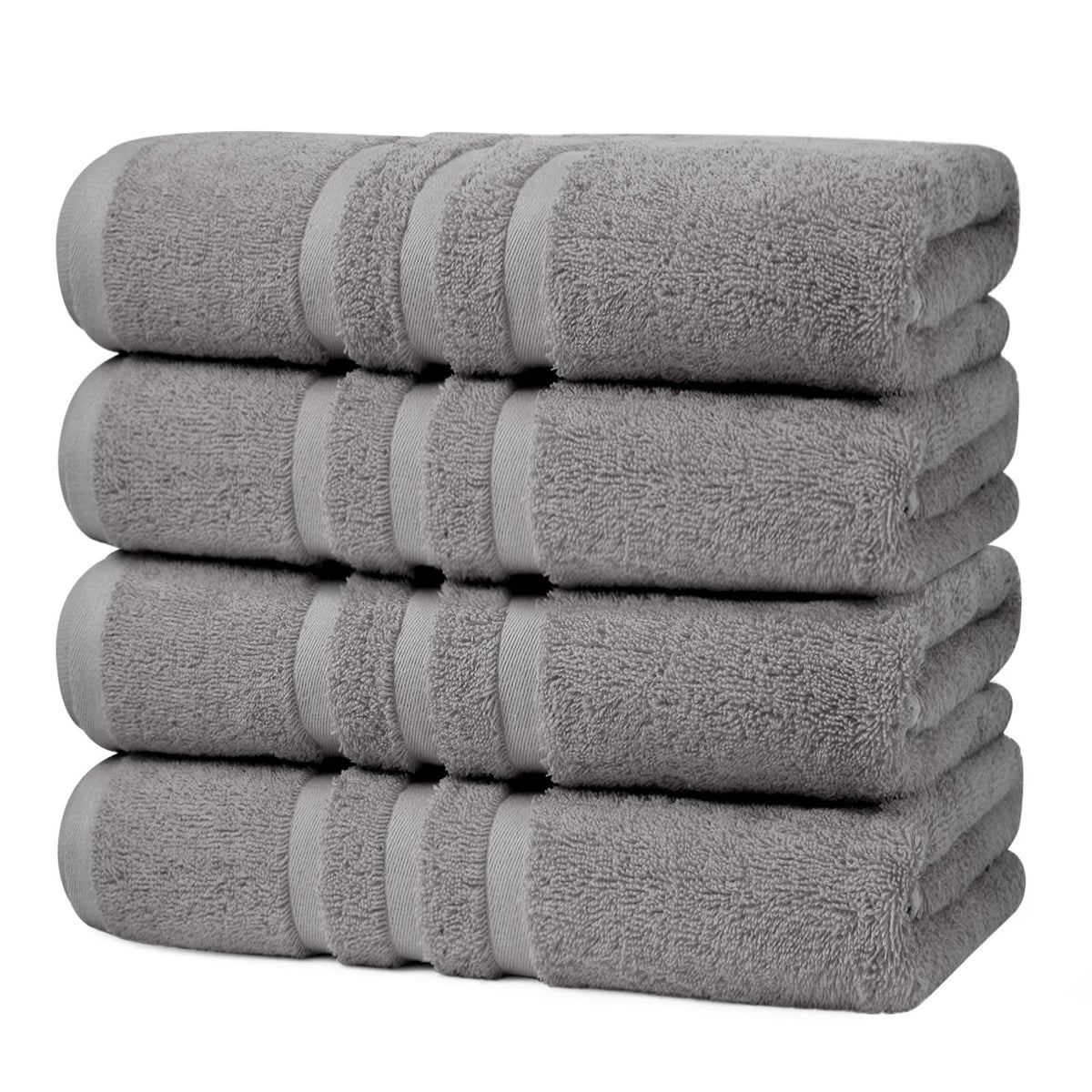 Velqora Large 100% Cotton Bath Towels 2 Pack, 30x60 in, Blue