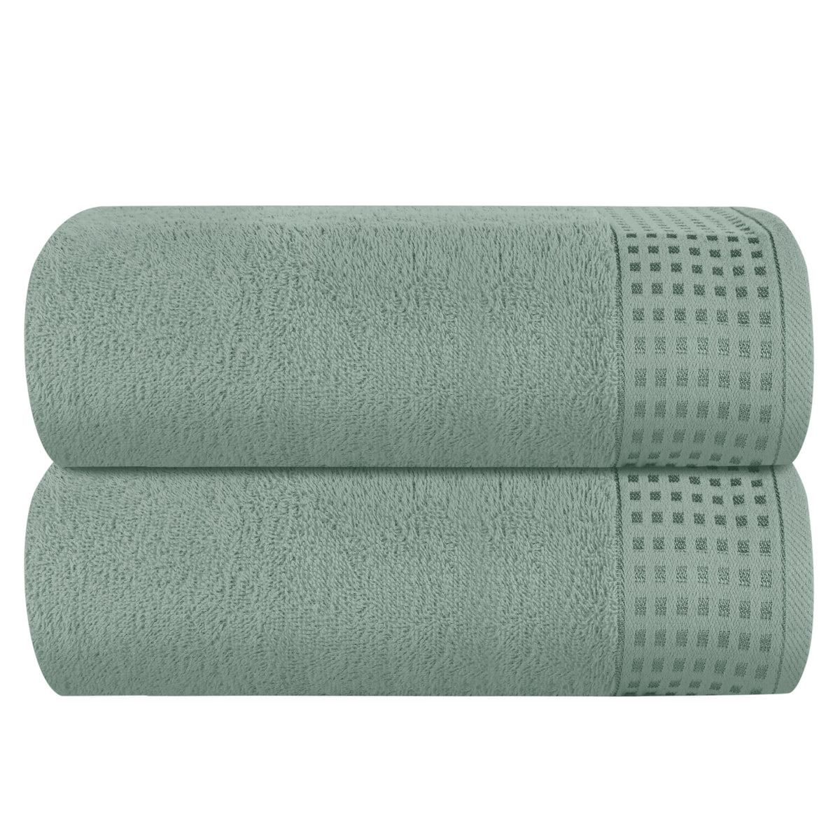 GLAMBURG 100% Cotton 2 Pack Oversized Bath Towel Set 28x55 Inches, Ultra Soft Highly Absorbant Compact Quickdry & Lightweight Large Bath Towels, Ideal for Gym Travel Camp Pool - Purple