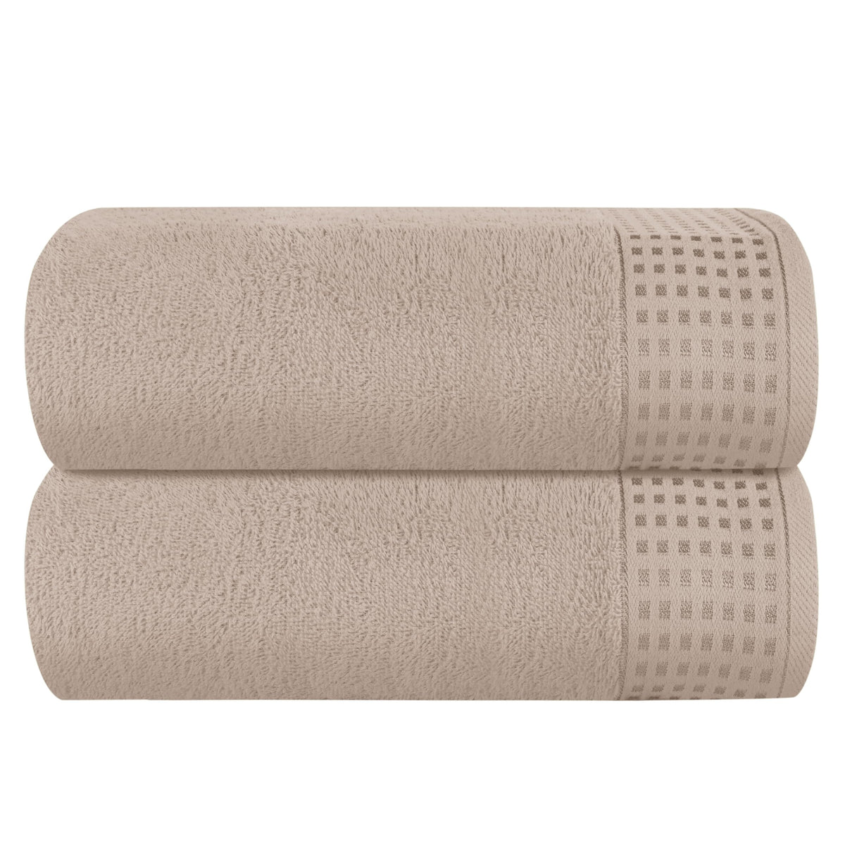 GLAMBURG 100% Cotton 2 Pack Oversized Bath Towel Set 28x55 Inches, Ultra Soft Highly Absorbant Compact Quickdry & Lightweight Large Bath Towels, Ideal for Gym Travel Camp Pool - Purple