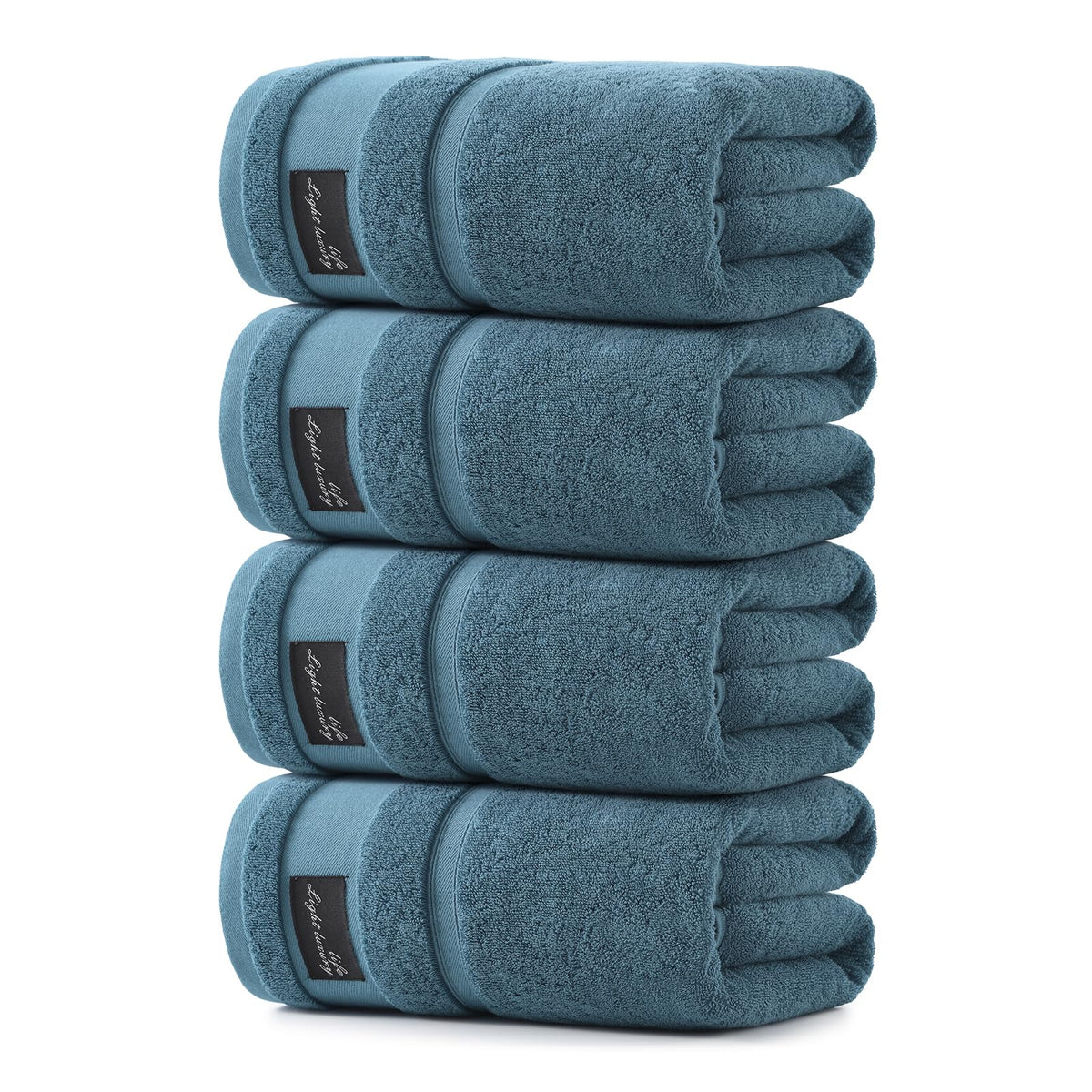 REDKISS 2 Pack Bath Towels Large 32x63 Inches, Heavyweight 760G - Dark Gray