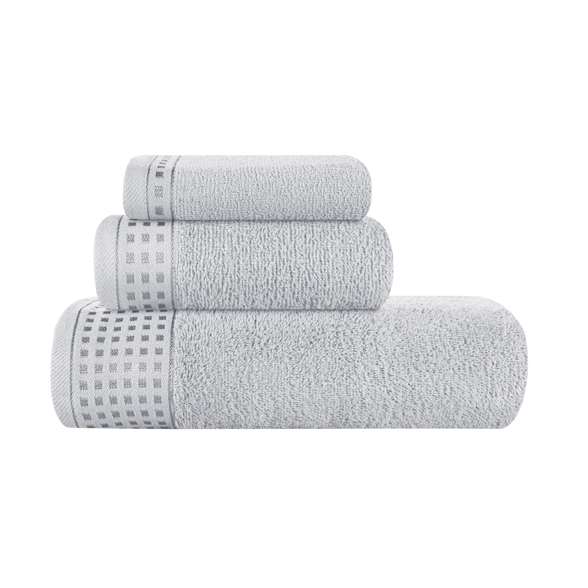 GLAMBURG 100% Cotton 2 Pack Oversized Bath Towel Set 28x55 Inches, Ultra Soft Highly Absorbant Compact Quickdry & Lightweight Large Bath Towels, Ideal for Gym Travel Camp Pool - Purple
