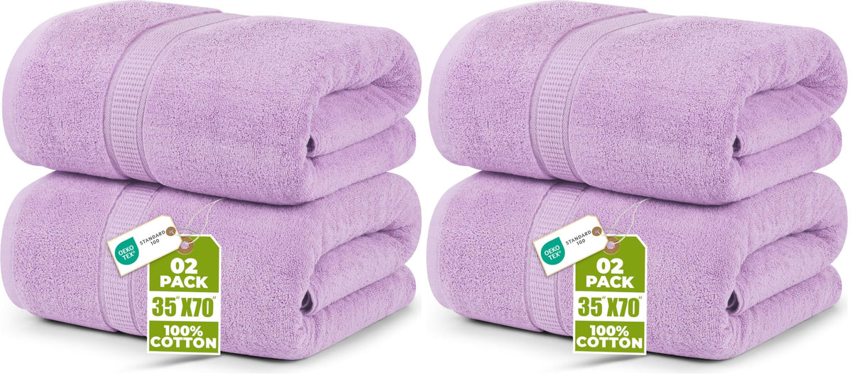 Utopia Towels Jumbo Bath Sheets, 2 Pack, 35x70 in, 600 GSM Cotton, Navy