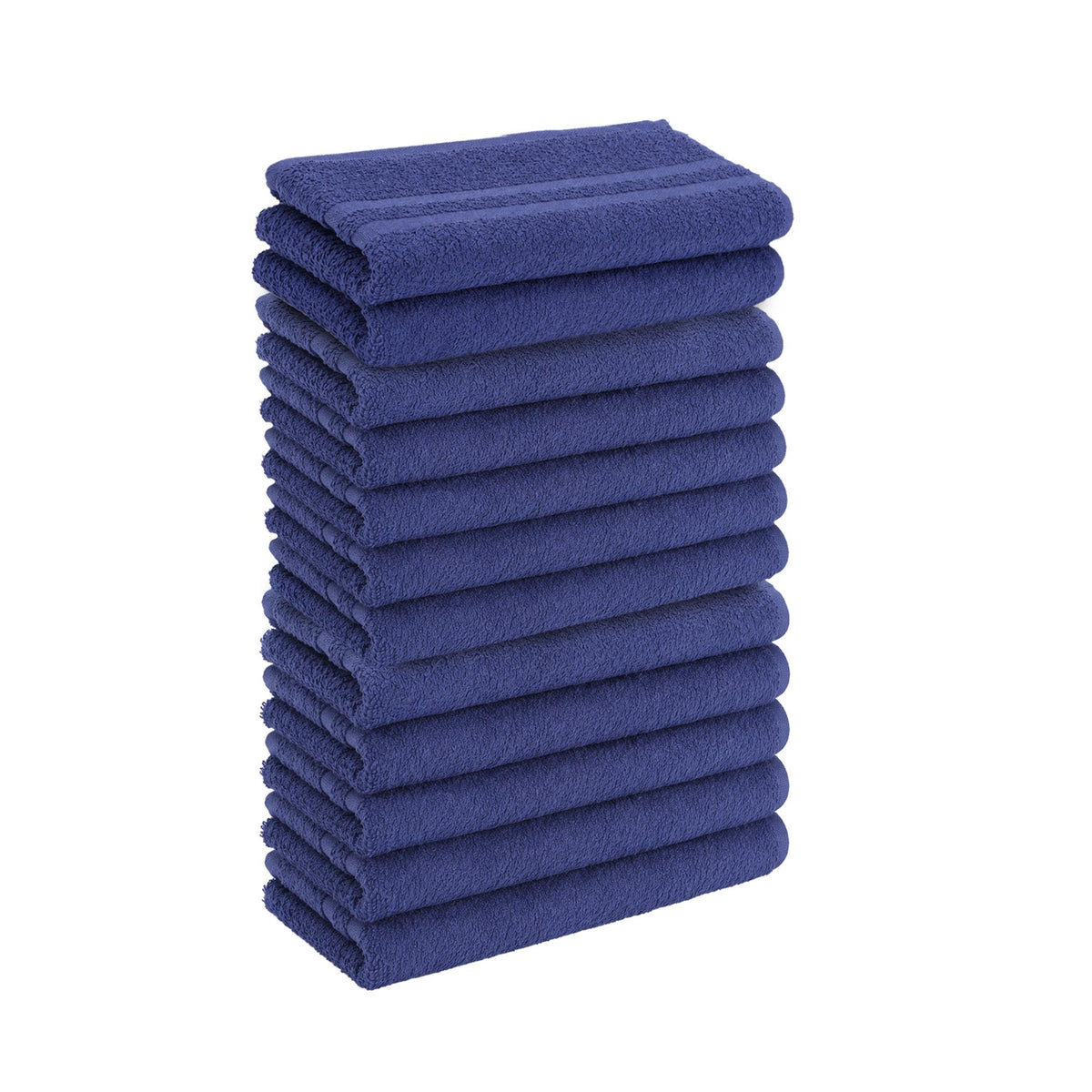 12 Pack White 100% Cotton Bath Towels, 20x40 Inches, Lightweight, Quick Drying, Commercial Grade, Gym, Salon, Spa & Hair