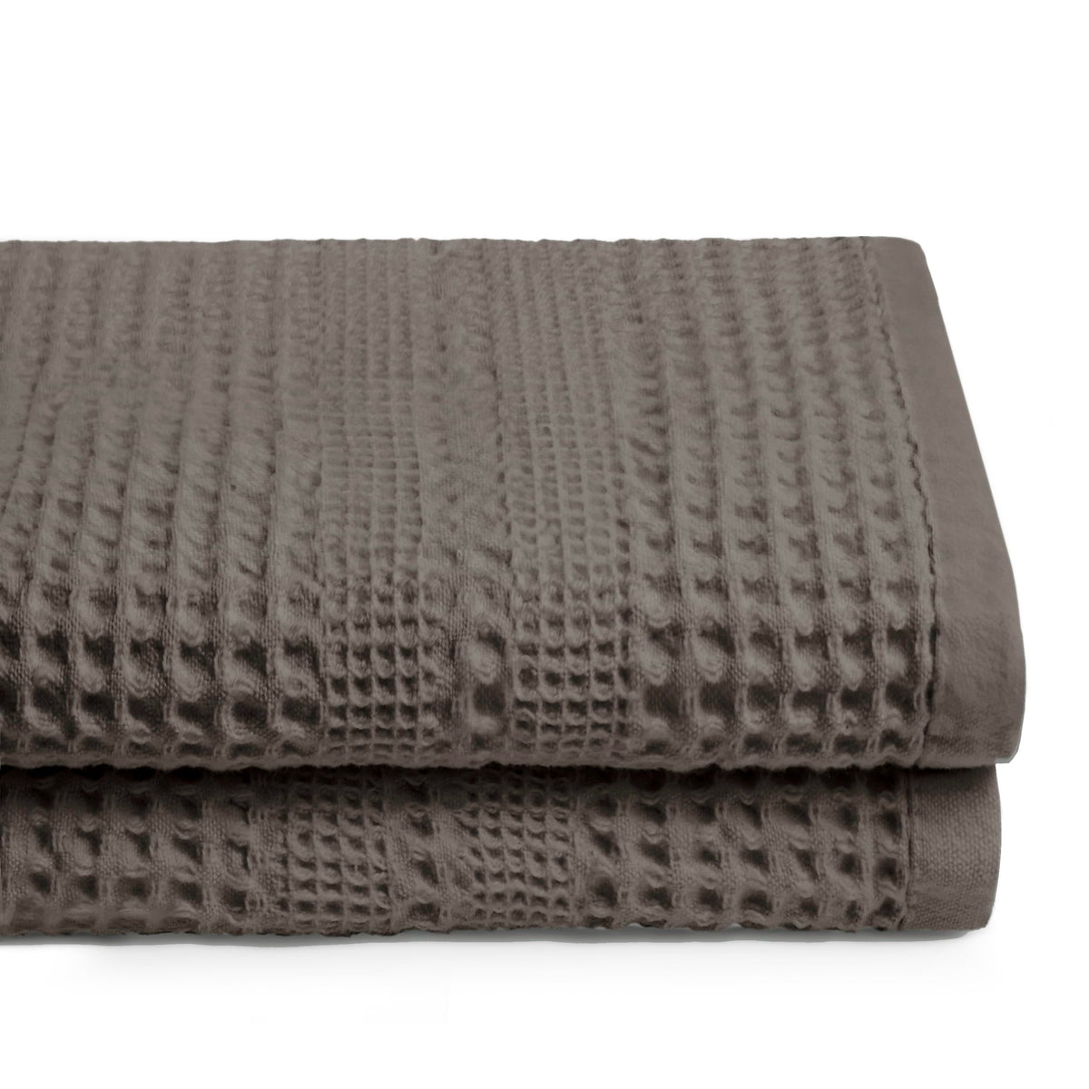 GILDEN TREE Waffle Towels for Bathroom, 100% Cotton Quick Dry Towel, Waffle Bath Towels Large, Absorbent Lightweight Travel Towel, Bath Towels Set of 2, Classic Style (Cream)