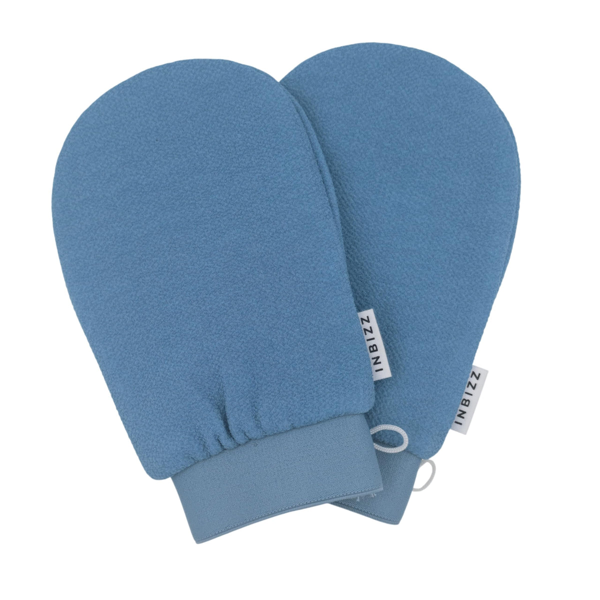 Premium Double Layer Exfoliating Bath Mitt, Silver Grey, 2PC