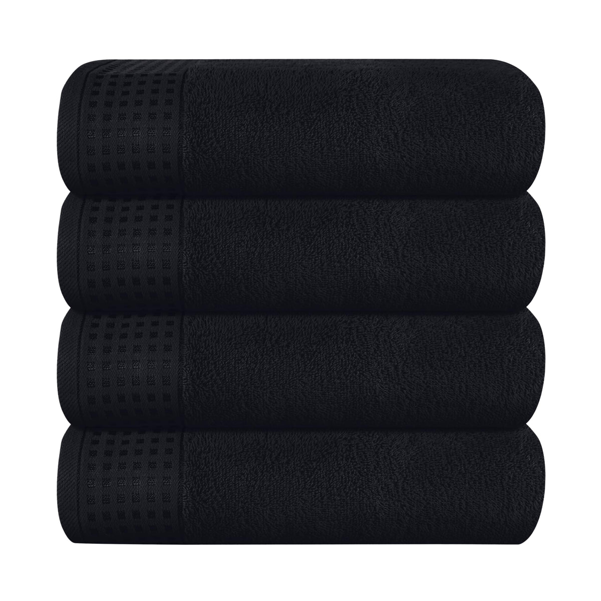 GLAMBURG 100% Cotton 2 Pack Oversized Bath Towel Set 28x55 Inches, Ultra Soft Highly Absorbant Compact Quickdry & Lightweight Large Bath Towels, Ideal for Gym Travel Camp Pool - Purple