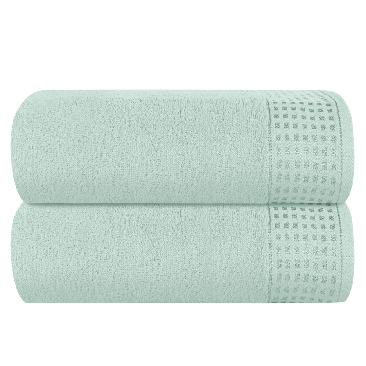 GLAMBURG 100% Cotton 2 Pack Oversized Bath Towel Set 28x55 Inches, Ultra Soft Highly Absorbant Compact Quickdry & Lightweight Large Bath Towels, Ideal for Gym Travel Camp Pool - Purple