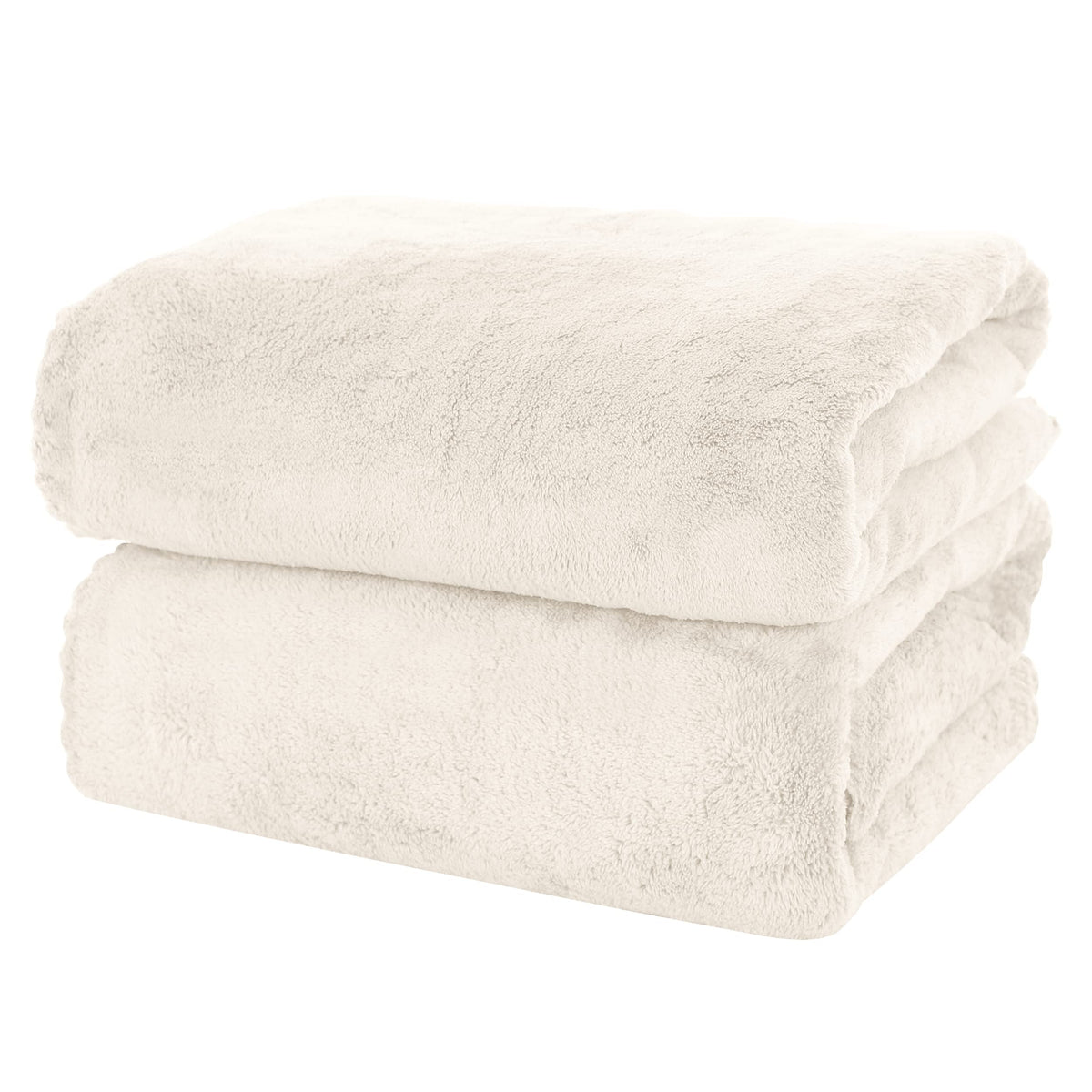 MOONQUEEN 2 Pack Premium Bath Towel Set - Quick Drying - Microfiber Coral Velvet Highly Absorbent Towels - Multipurpose Use as Bath Fitness, Bathroom, Shower, Sports, Yoga Towel (Grey)