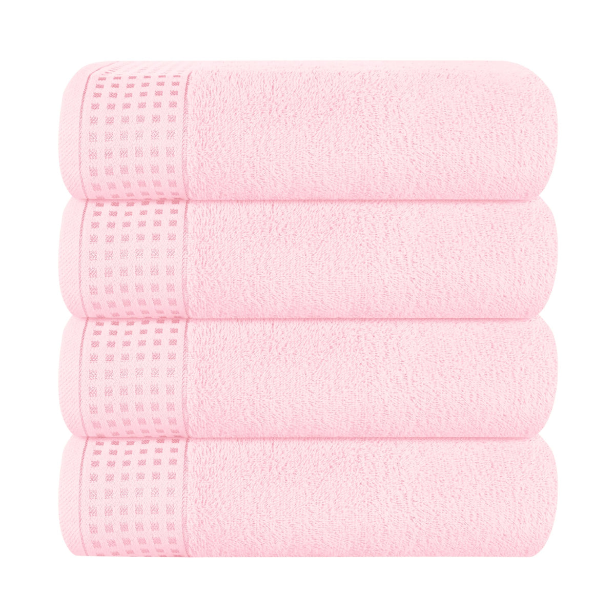 GLAMBURG 100% Cotton 2 Pack Oversized Bath Towel Set 28x55 Inches, Ultra Soft Highly Absorbant Compact Quickdry & Lightweight Large Bath Towels, Ideal for Gym Travel Camp Pool - Purple