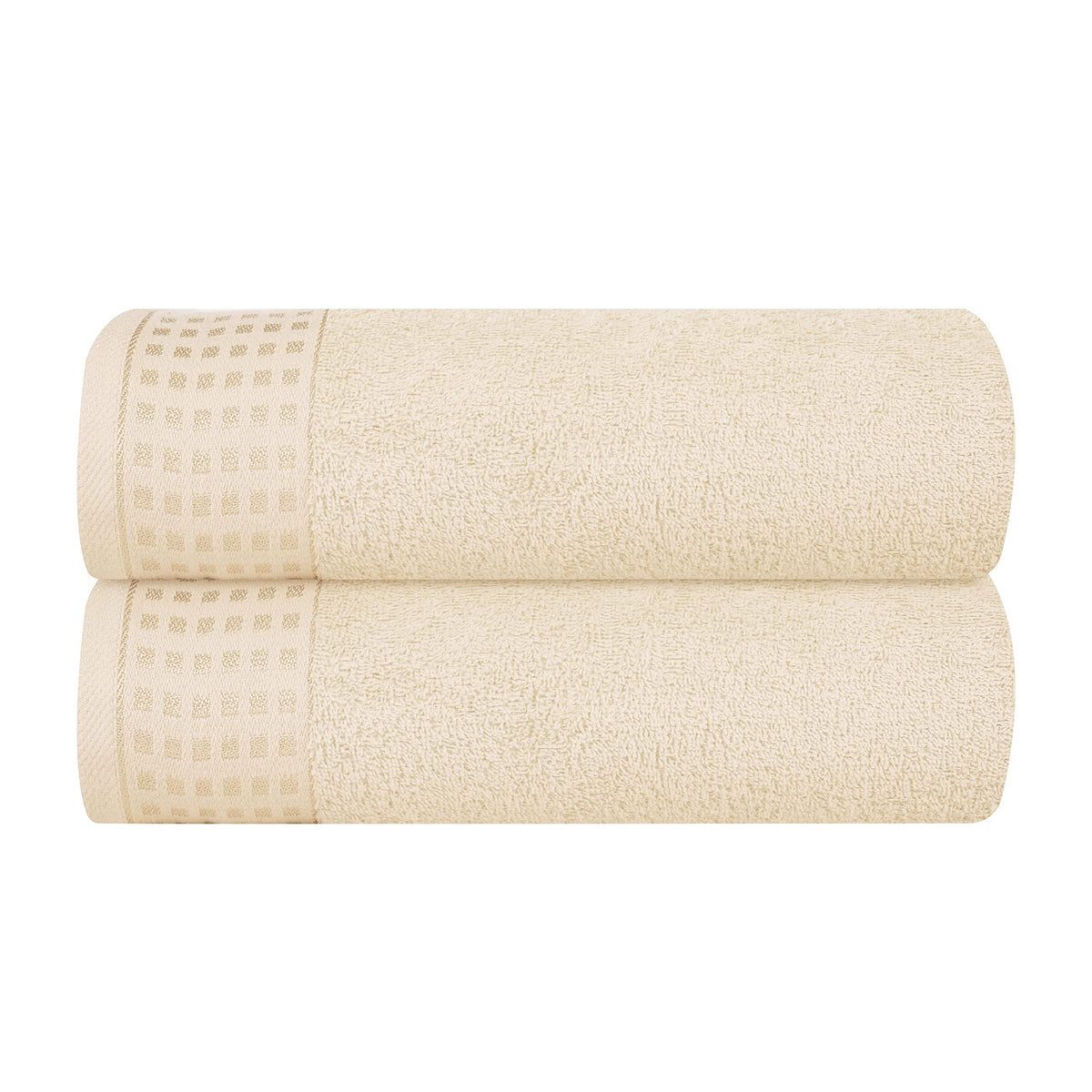 GLAMBURG 100% Cotton 2 Pack Oversized Bath Towel Set 28x55 Inches, Ultra Soft Highly Absorbant Compact Quickdry & Lightweight Large Bath Towels, Ideal for Gym Travel Camp Pool - Purple