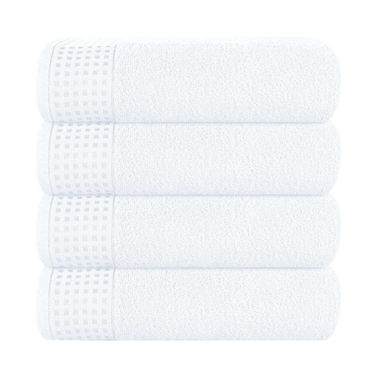 GLAMBURG 100% Cotton 2 Pack Oversized Bath Towel Set 28x55 Inches, Ultra Soft Highly Absorbant Compact Quickdry & Lightweight Large Bath Towels, Ideal for Gym Travel Camp Pool - Purple