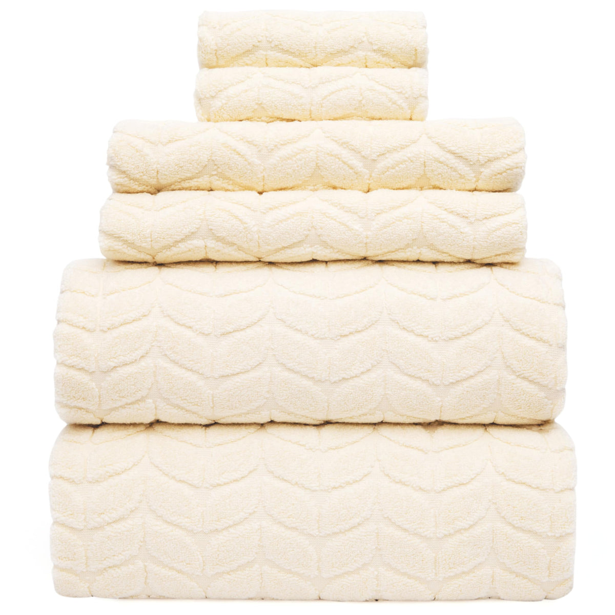 Luxury 100% Cotton Decorative Bath Towel Set, Ultra Soft - Eucalyptus Green