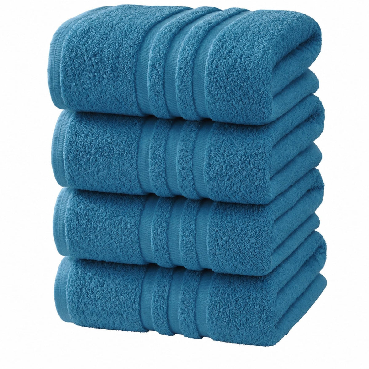 Velqora Large 100% Cotton Bath Towels 2 Pack, 30x60 in, Blue