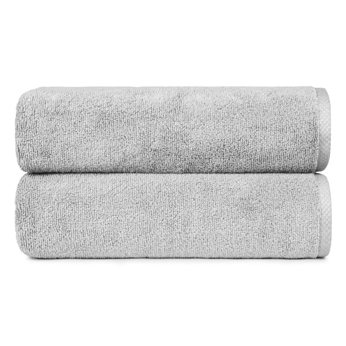 Amazon Basics 2-Piece Quick-Dry Oversize Bath Towel, 100% Cotton, 54" x 30", Lake Blue