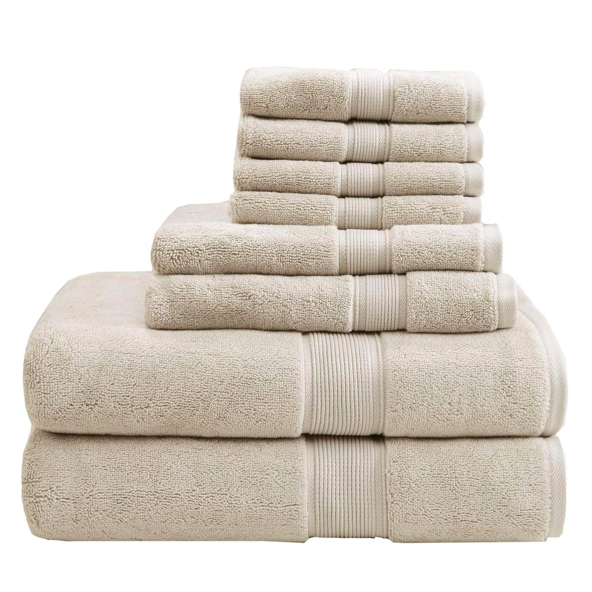 Madison Park Cotton Bath Sheet 2 Piece Oversized, 800GSM, 34" x 68" White