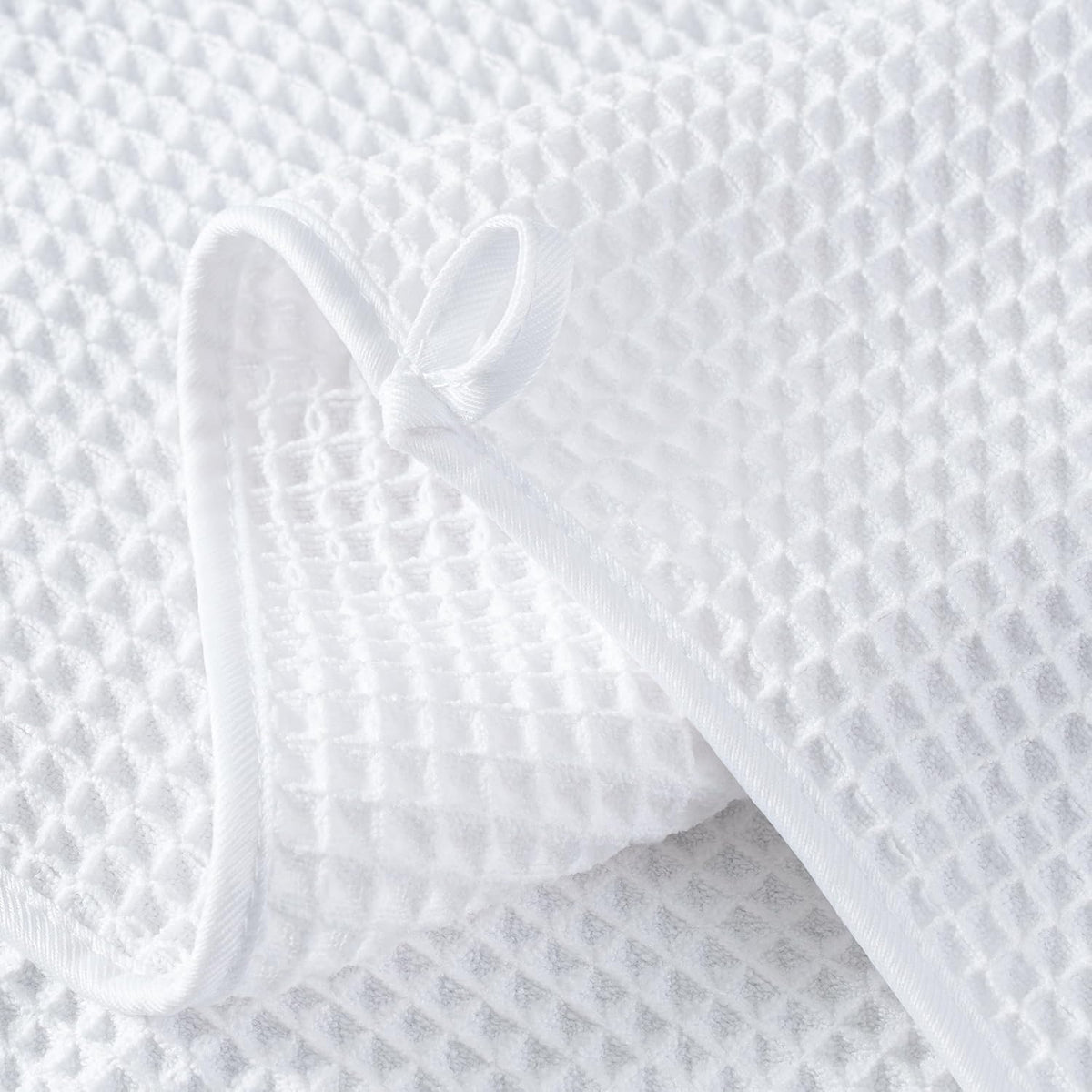 MICROFI New Microfiber Waffle Bath Towels, 2 Pieces, Oversized, Soft, Absorbent, Fast Drying, Lint Free 430 GSM (30''x60''/76cm x 152cm)