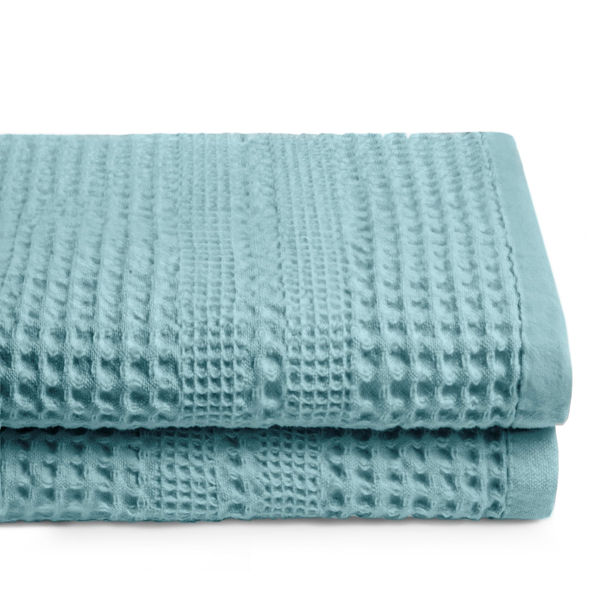 GILDEN TREE Waffle Towels for Bathroom, 100% Cotton Quick Dry Towel, Waffle Bath Towels Large, Absorbent Lightweight Travel Towel, Bath Towels Set of 2, Classic Style (Cream)