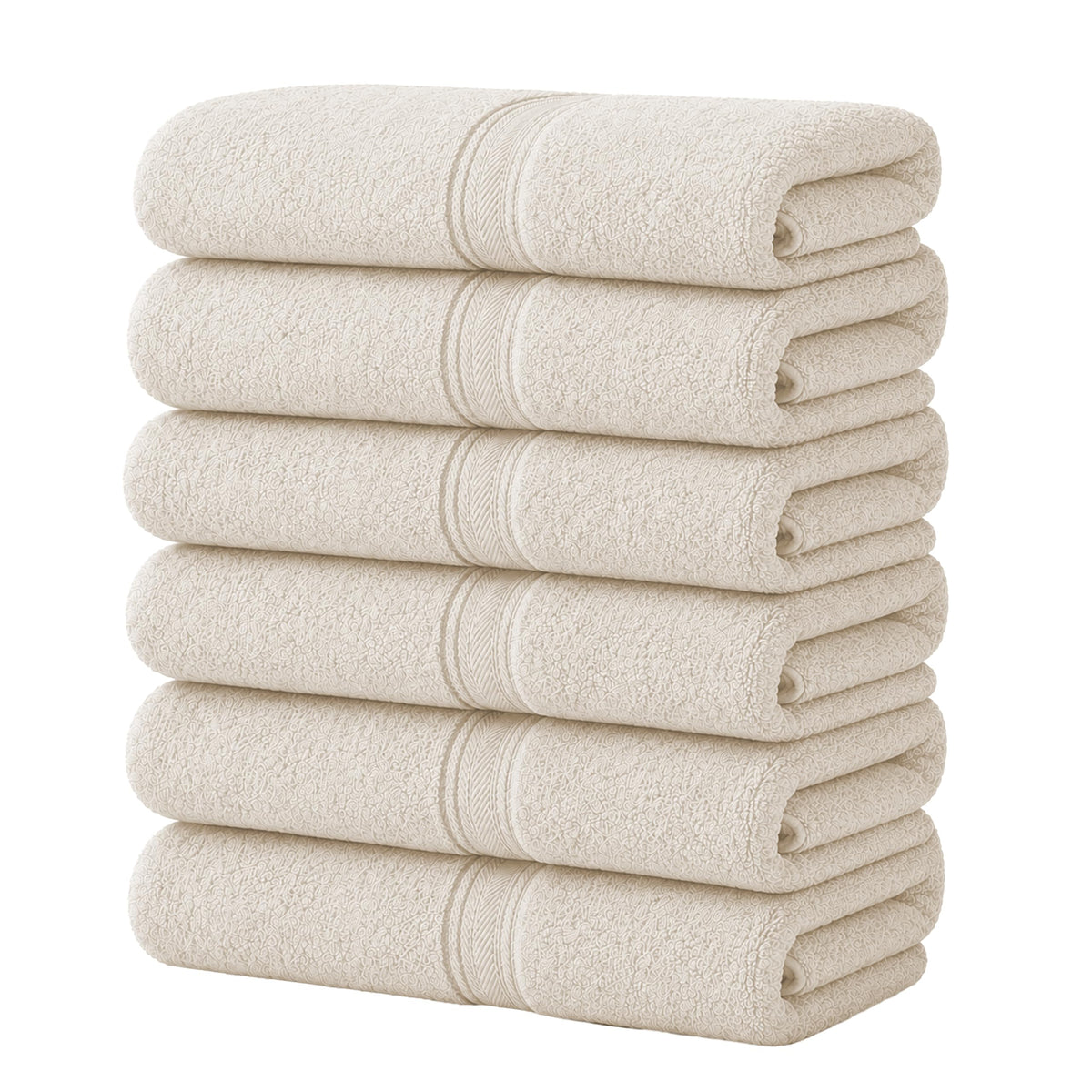 12 Pack White 100% Cotton Bath Towels, 20x40 Inches, Lightweight, Quick Drying, Commercial Grade, Gym, Salon, Spa & Hair