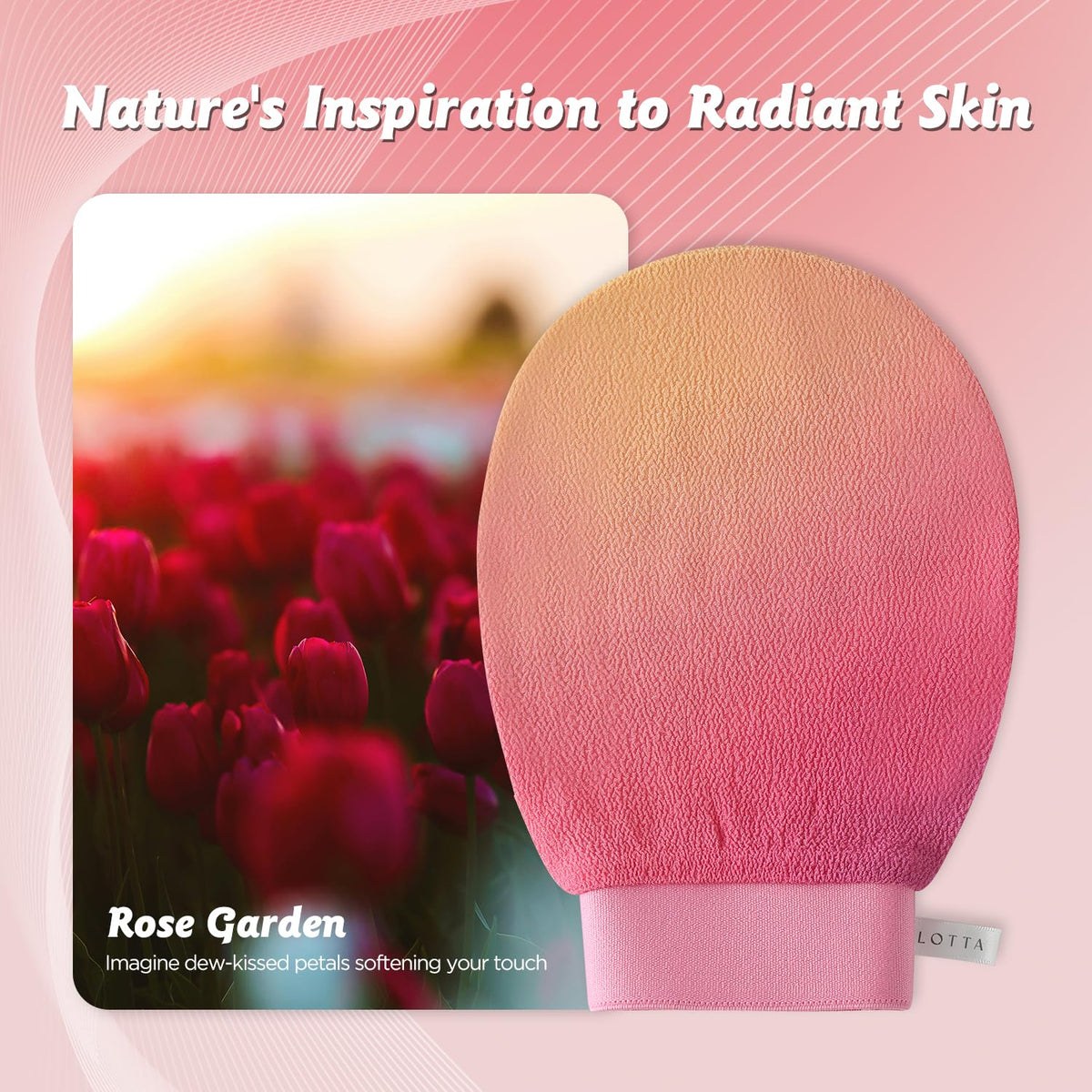 LOTTA Exfoliating Glove Dead Skin Removal Body Scrub Mitt Korean Washcloth