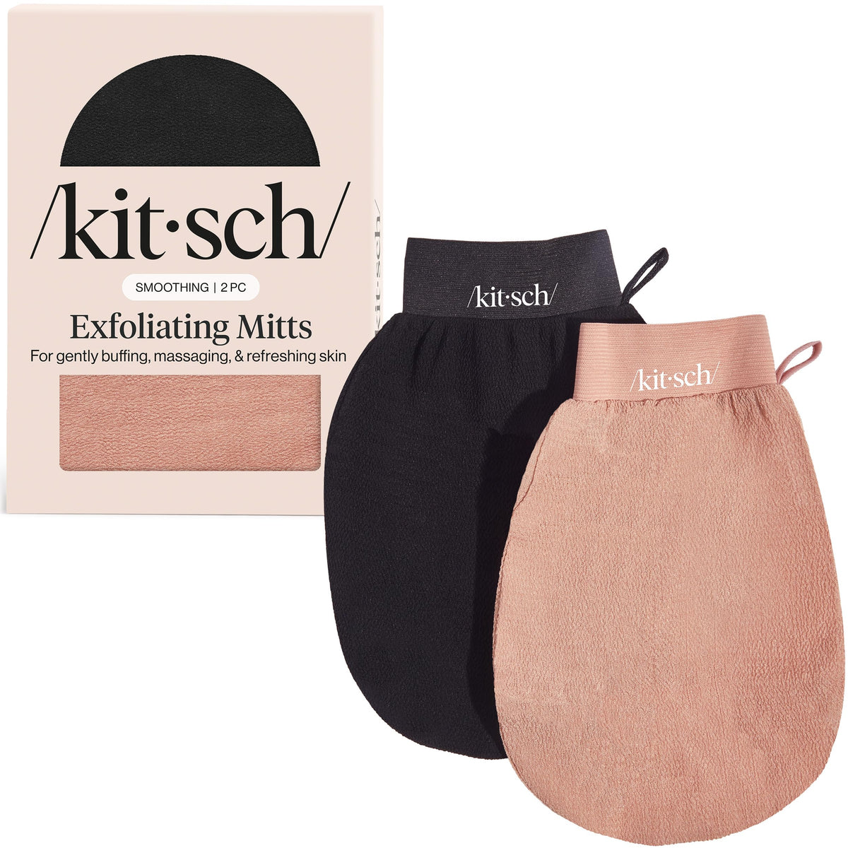 Kitsch Exfoliating Glove – Exfoliating Mitt - 1pc Leopard