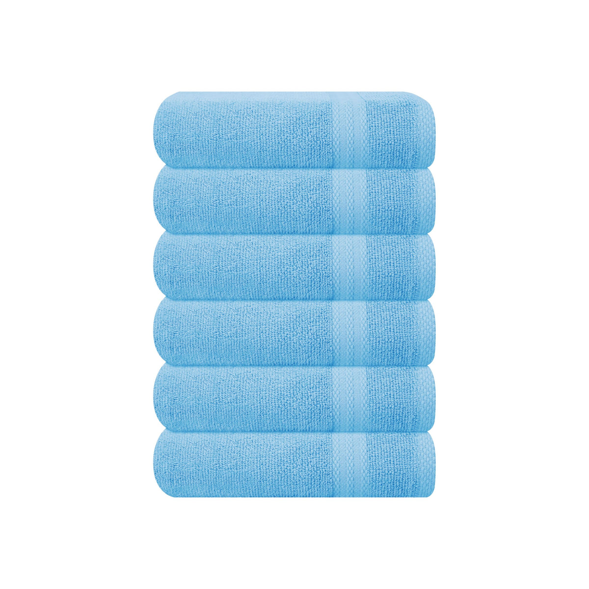 GLAMBURG Ultra Soft 8-Piece Towel Set - 100% Pure Ringspun Cotton, Contains 2 Oversized Bath Towels 27x54, 2 Hand Towels 16x28, 4 Wash Cloths 13x13 - Ideal for Everyday use, Hotel & Spa - Pink