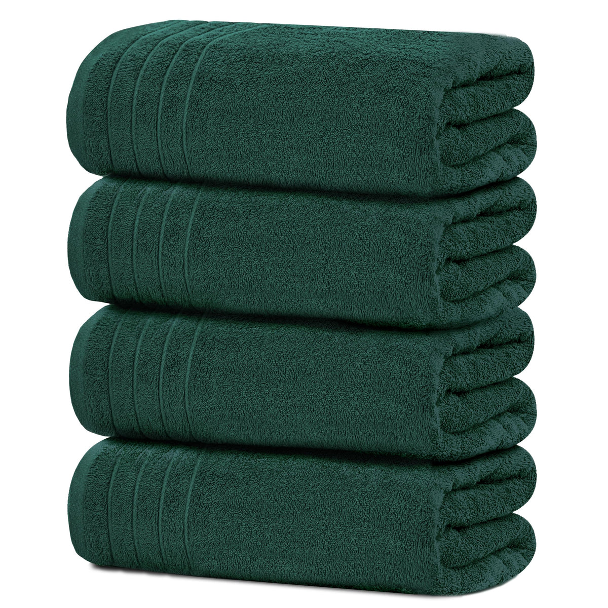 Tens Towels 4 Piece Extra Large Bath Towels 30 x 60 Inches, Navy