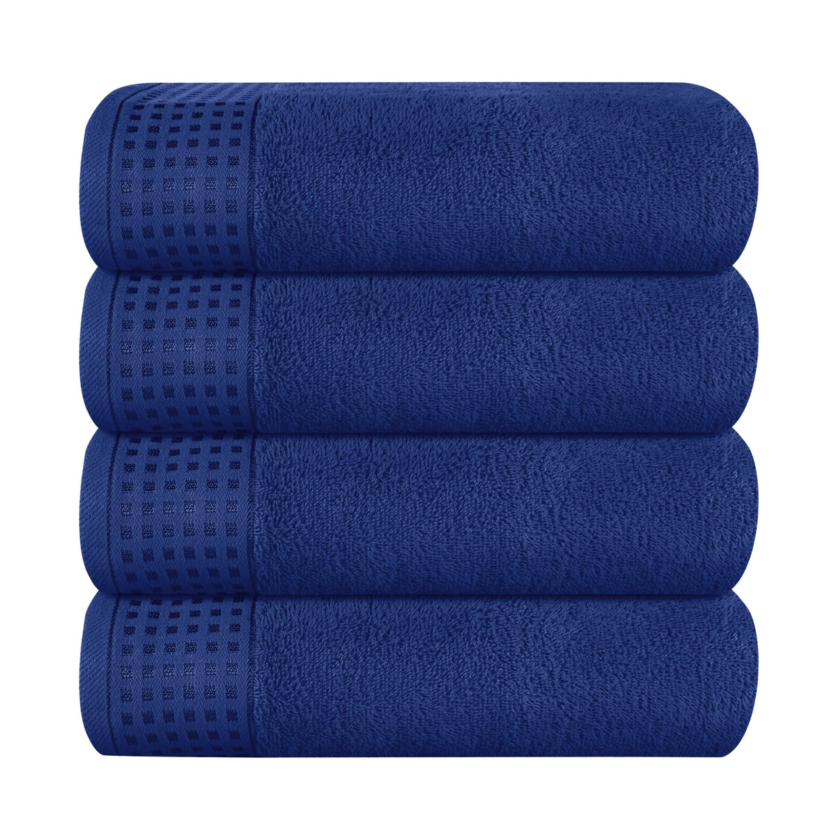GLAMBURG 100% Cotton 2 Pack Oversized Bath Towel Set 28x55 Inches, Ultra Soft Highly Absorbant Compact Quickdry & Lightweight Large Bath Towels, Ideal for Gym Travel Camp Pool - Purple
