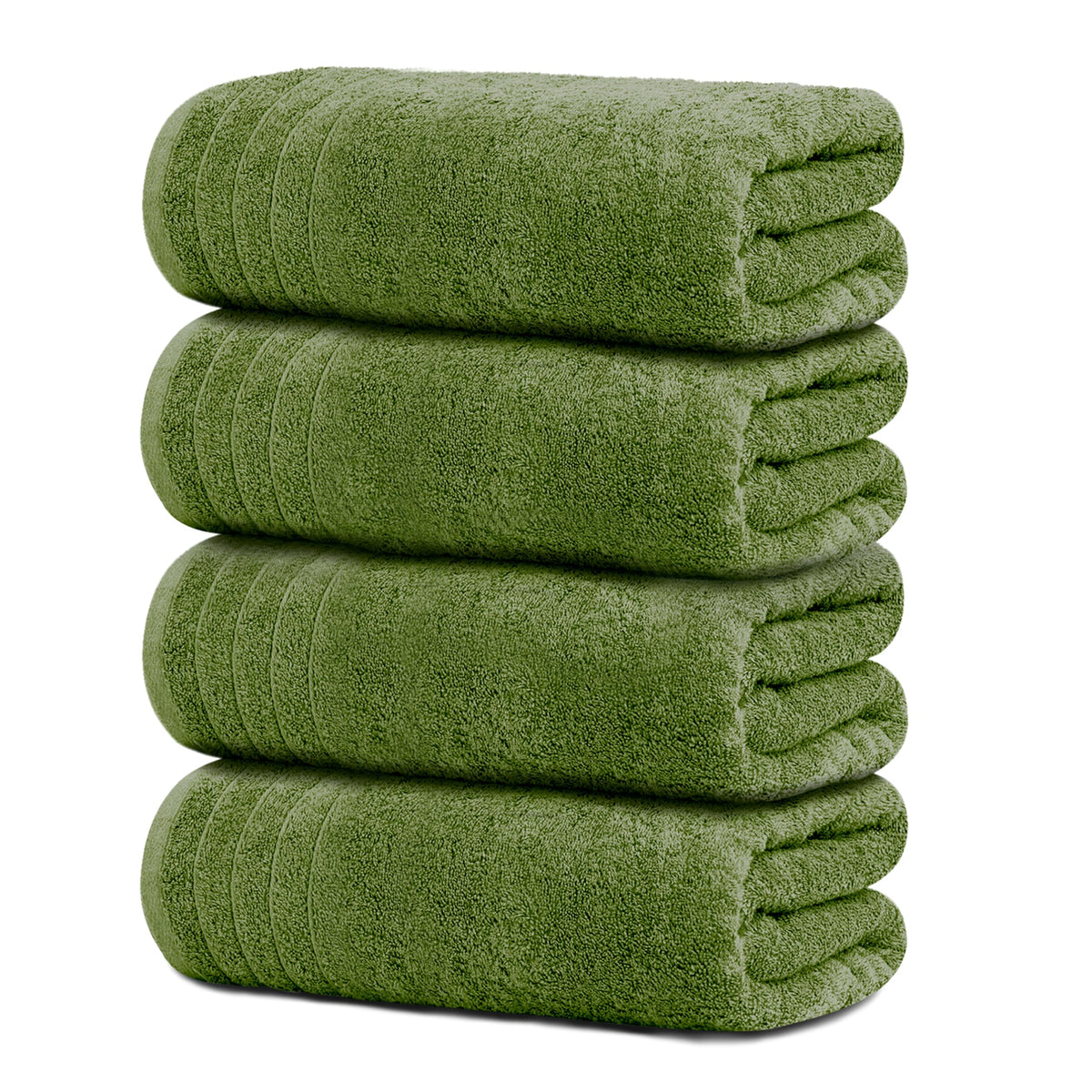Tens Towels 4 Piece Extra Large Bath Towels 30 x 60 Inches, Navy