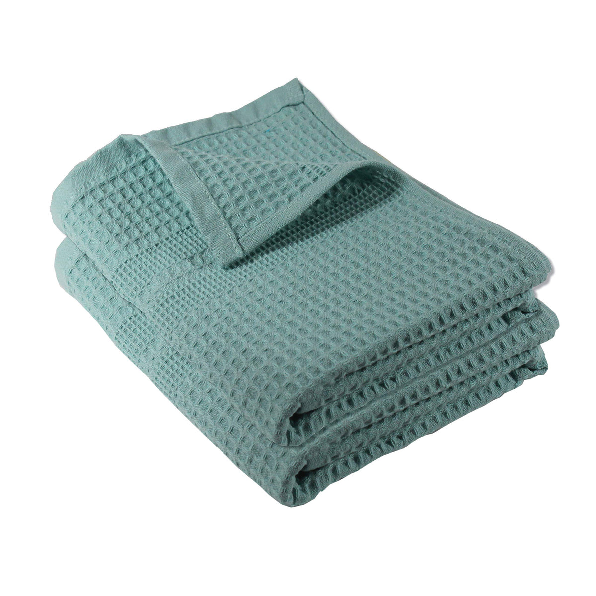 GILDEN TREE Waffle Towels for Bathroom, 100% Cotton Quick Dry Towel, Waffle Bath Towels Large, Absorbent Lightweight Travel Towel, Bath Towels Set of 2, Classic Style (Cream)