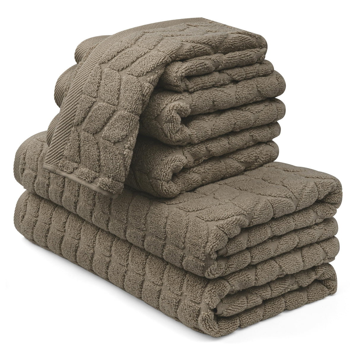 Luxury 100% Cotton Decorative Bath Towel Set, Ultra Soft - Eucalyptus Green