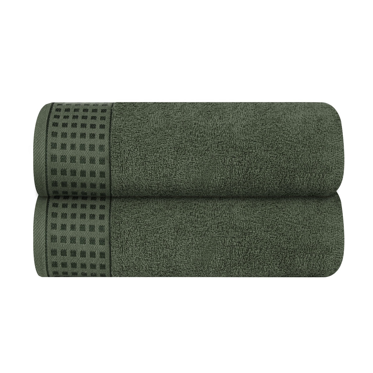 GLAMBURG 100% Cotton 2 Pack Oversized Bath Towel Set 28x55 Inches, Ultra Soft Highly Absorbant Compact Quickdry & Lightweight Large Bath Towels, Ideal for Gym Travel Camp Pool - Purple