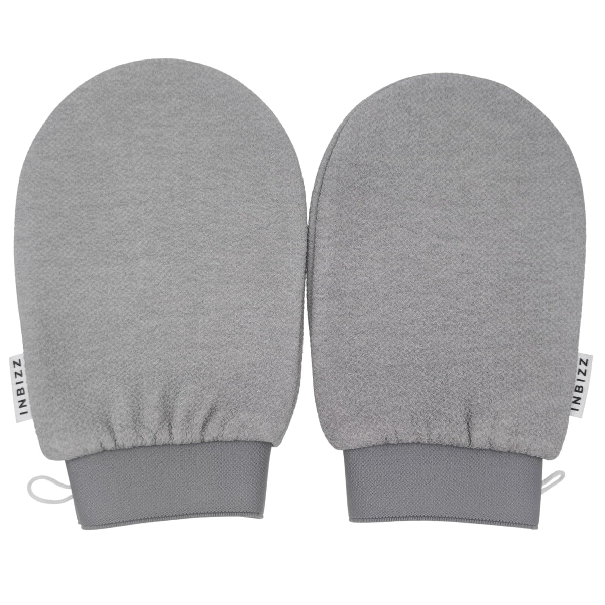 Premium Double Layer Exfoliating Bath Mitt, Silver Grey, 2PC