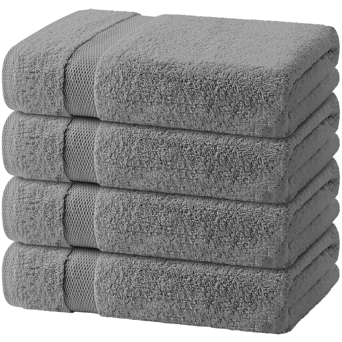 Wealuxe White Bath Sheets Extra Large - 35x70, 2 Pack, Soft and Absorbent