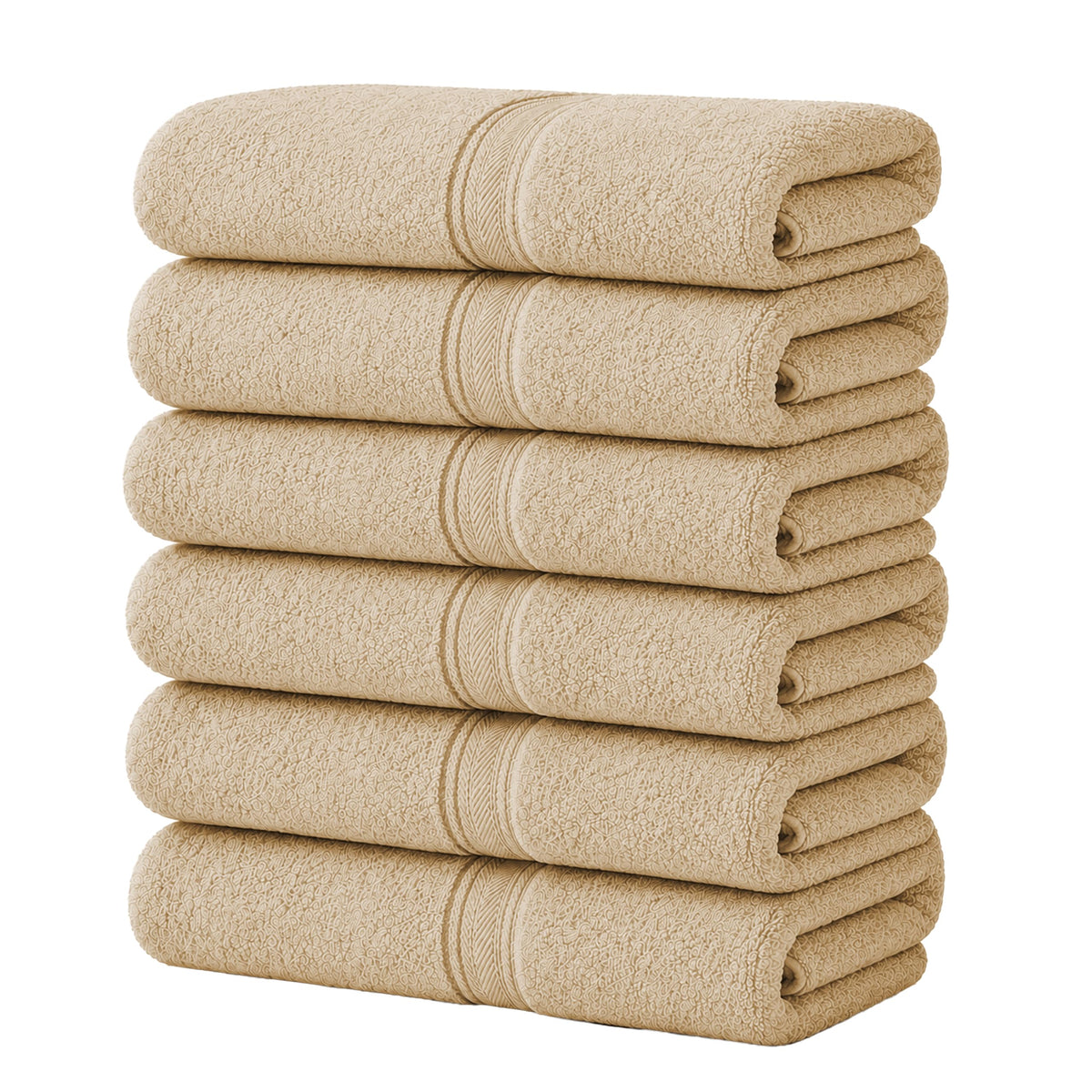 12 Pack White 100% Cotton Bath Towels, 20x40 Inches, Lightweight, Quick Drying, Commercial Grade, Gym, Salon, Spa & Hair