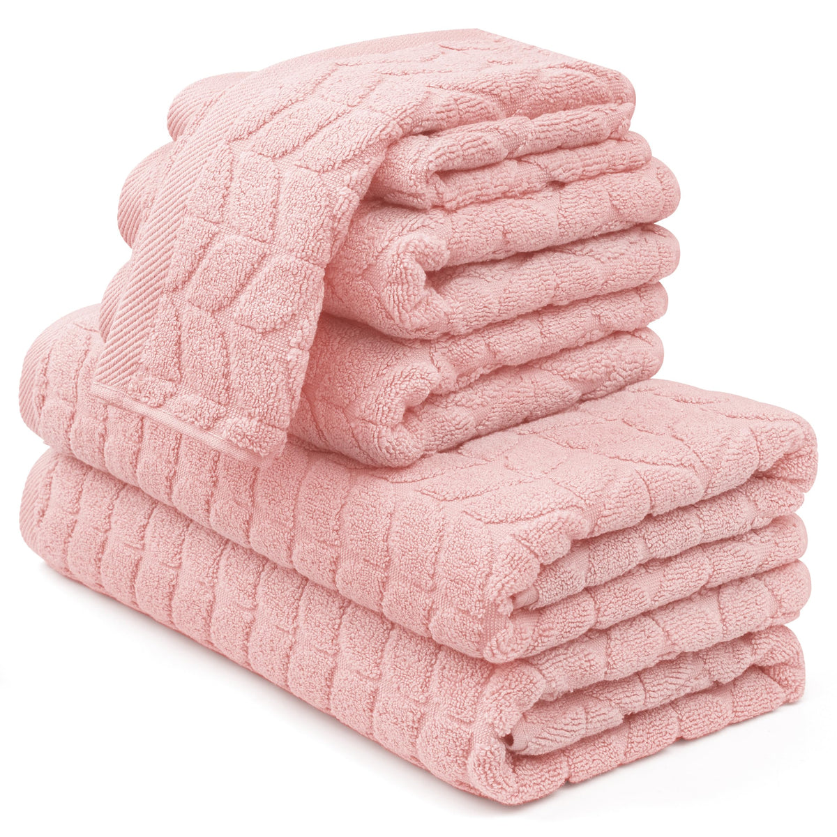 Luxury 100% Cotton Decorative Bath Towel Set, Ultra Soft - Eucalyptus Green
