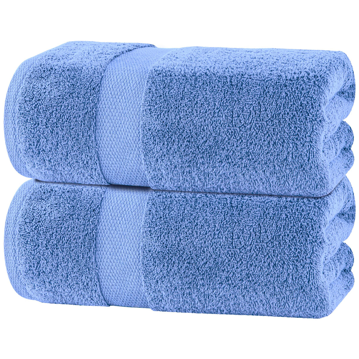 Wealuxe White Bath Sheets Extra Large - 35x70, 2 Pack, Soft and Absorbent