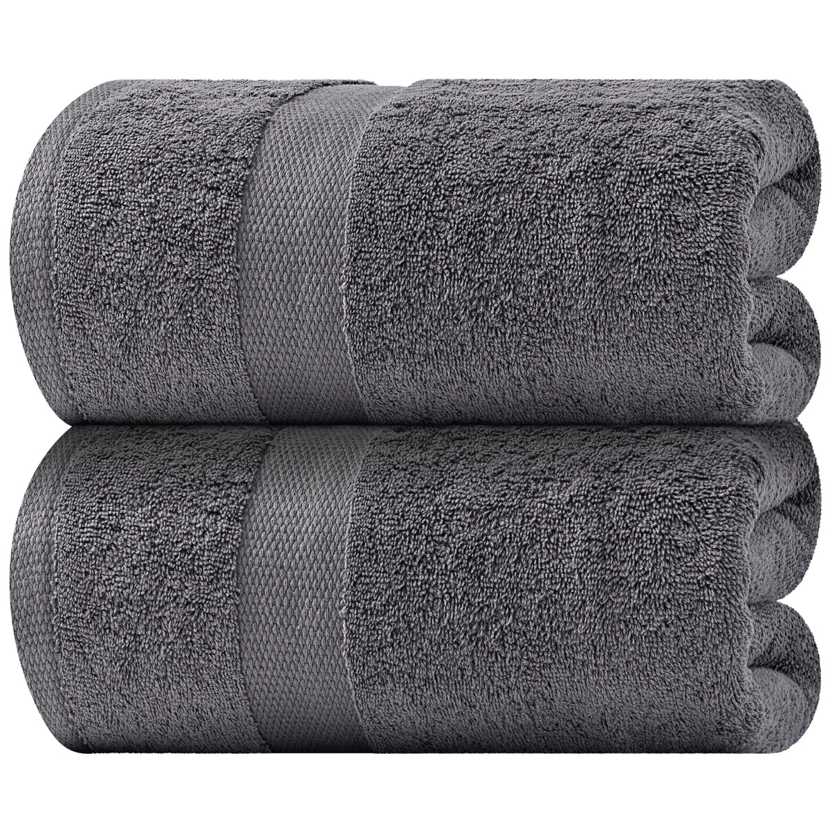 Wealuxe White Bath Sheets Extra Large - 35x70, 2 Pack, Soft and Absorbent