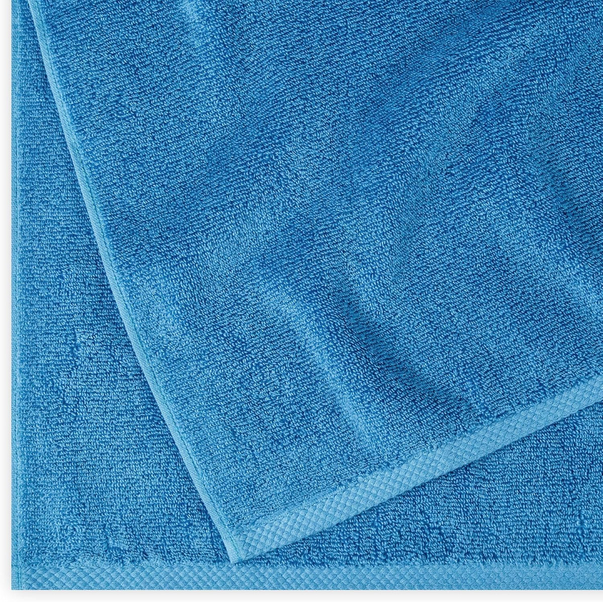 Amazon Basics 2-Piece Quick-Dry Oversize Bath Towel, 100% Cotton, 54" x 30", Lake Blue